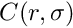 $ C(r,\sigma) $