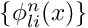 $\{\phi _{li}^{n}(x)\}$