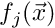 $f_j(\vec{x})$