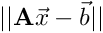 $|| \vec{x}_{iter} - \vec{x}_{iter-1}||$